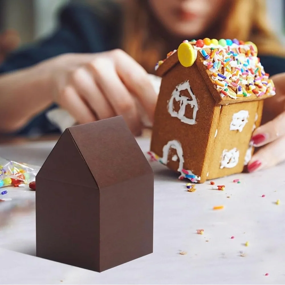 House Shaped Gift Boxes Set of 60 Cardboard Favor Treat Boxes DIY Craft